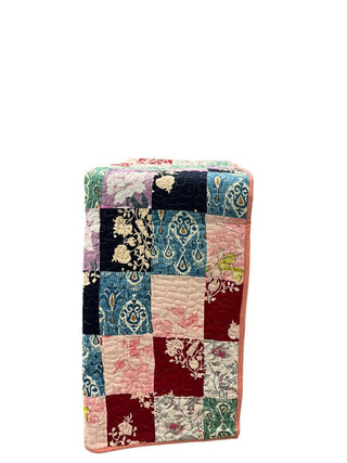 Pastel Garden Charm Reversible Twin Cotton Quilt.