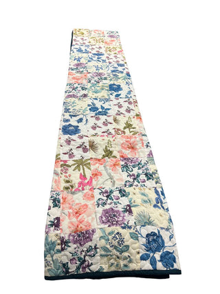 Whispers of Aqua: Reversible Twin Cotton Quilt