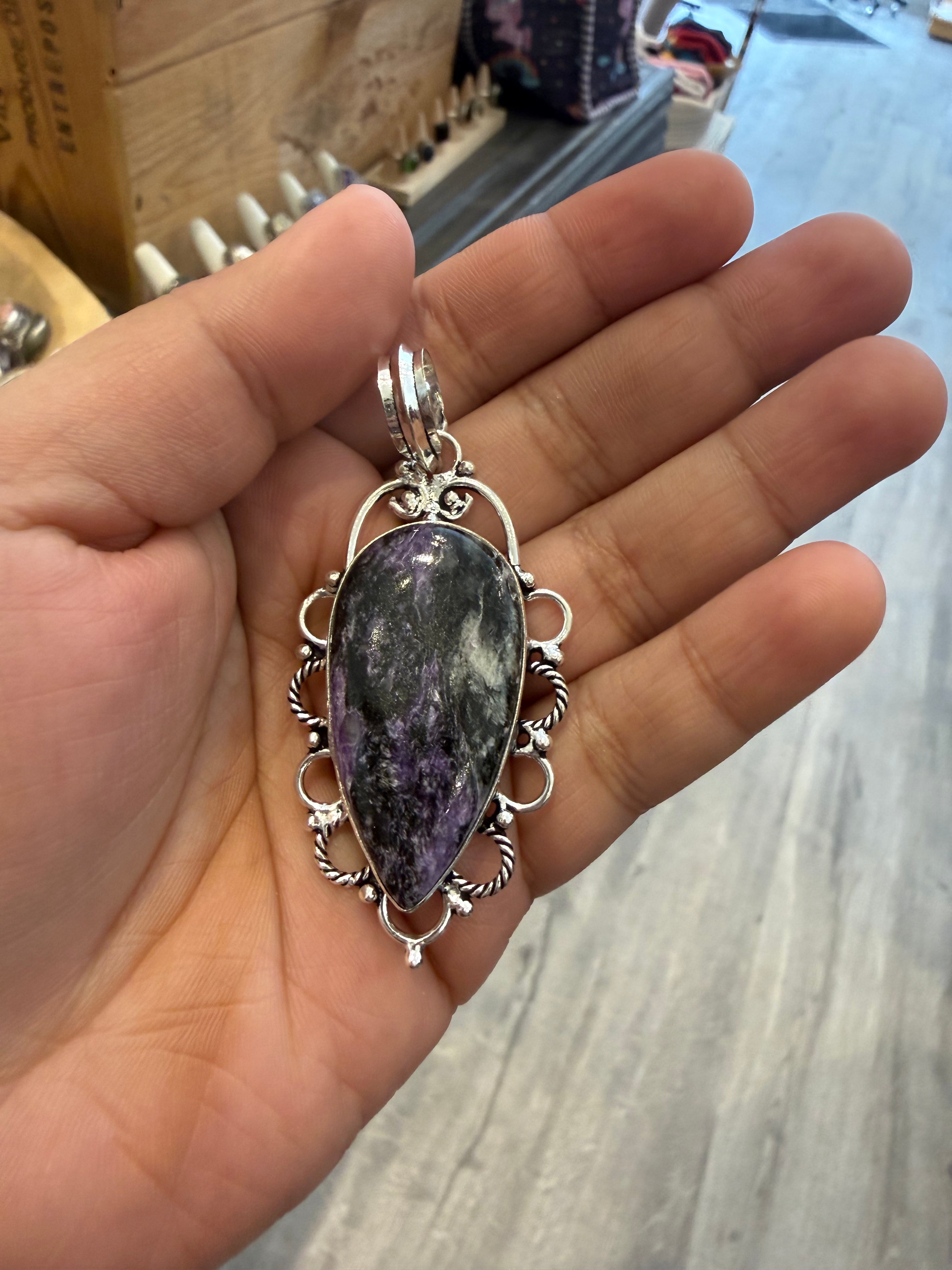 The Midnight Nebula Sterling Silver Pendant