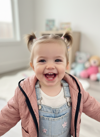 Heart-Quilted Hooded Jacket- Dusty Rose