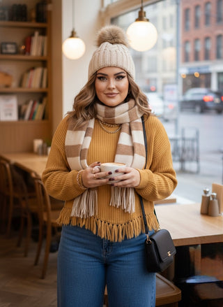 Golden Hour Fringe Sweater