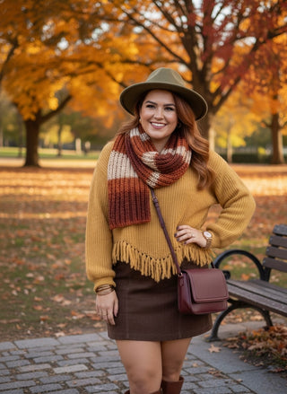 Golden Hour Fringe Sweater