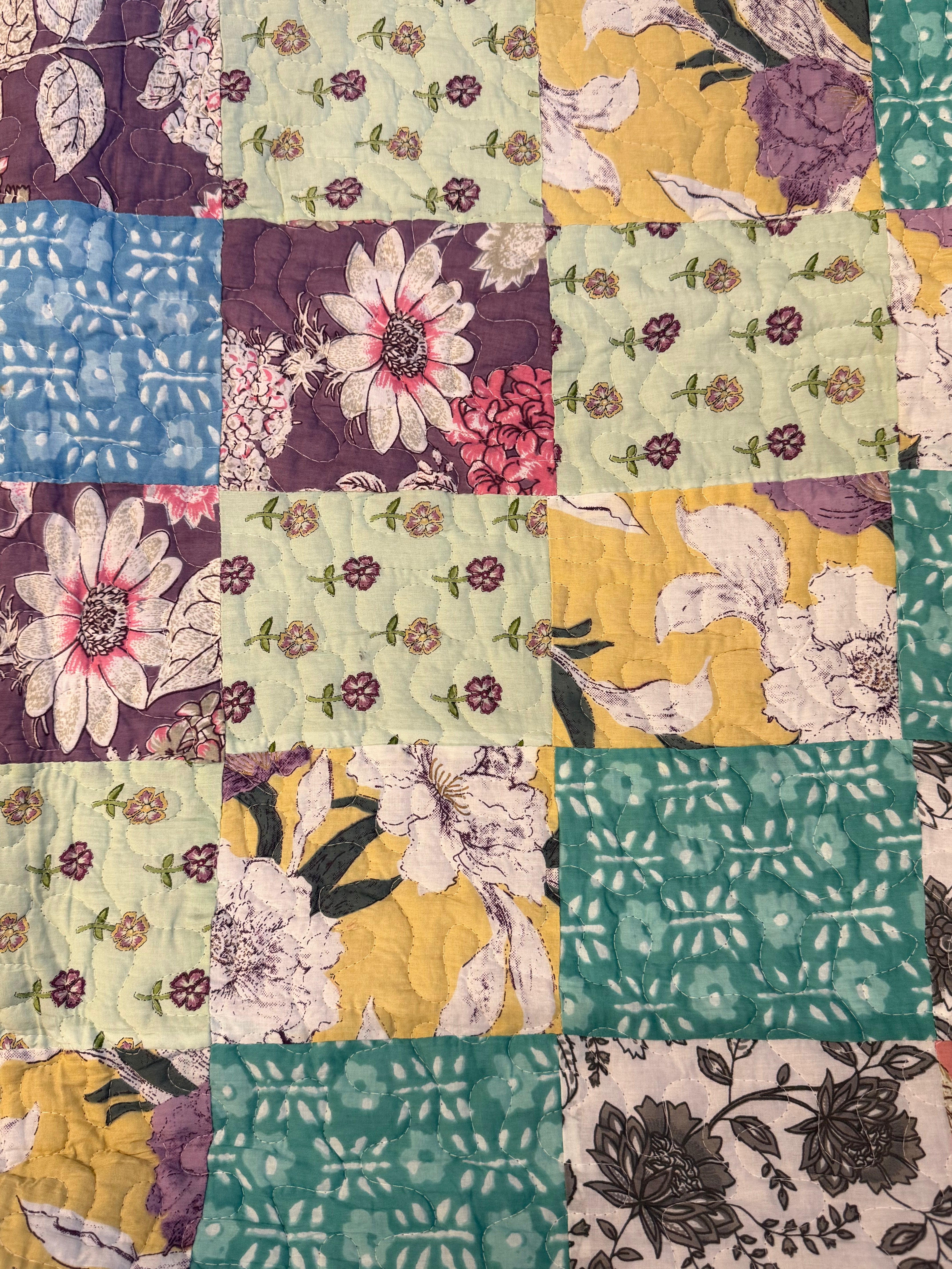 Artisan Patchwork Reversible Twin Quilt