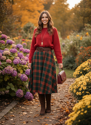 The Heritage Sweater- Brick Red