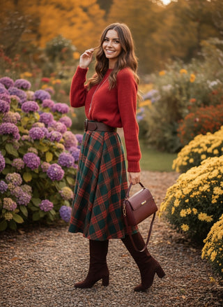 The Heritage Sweater- Brick Red