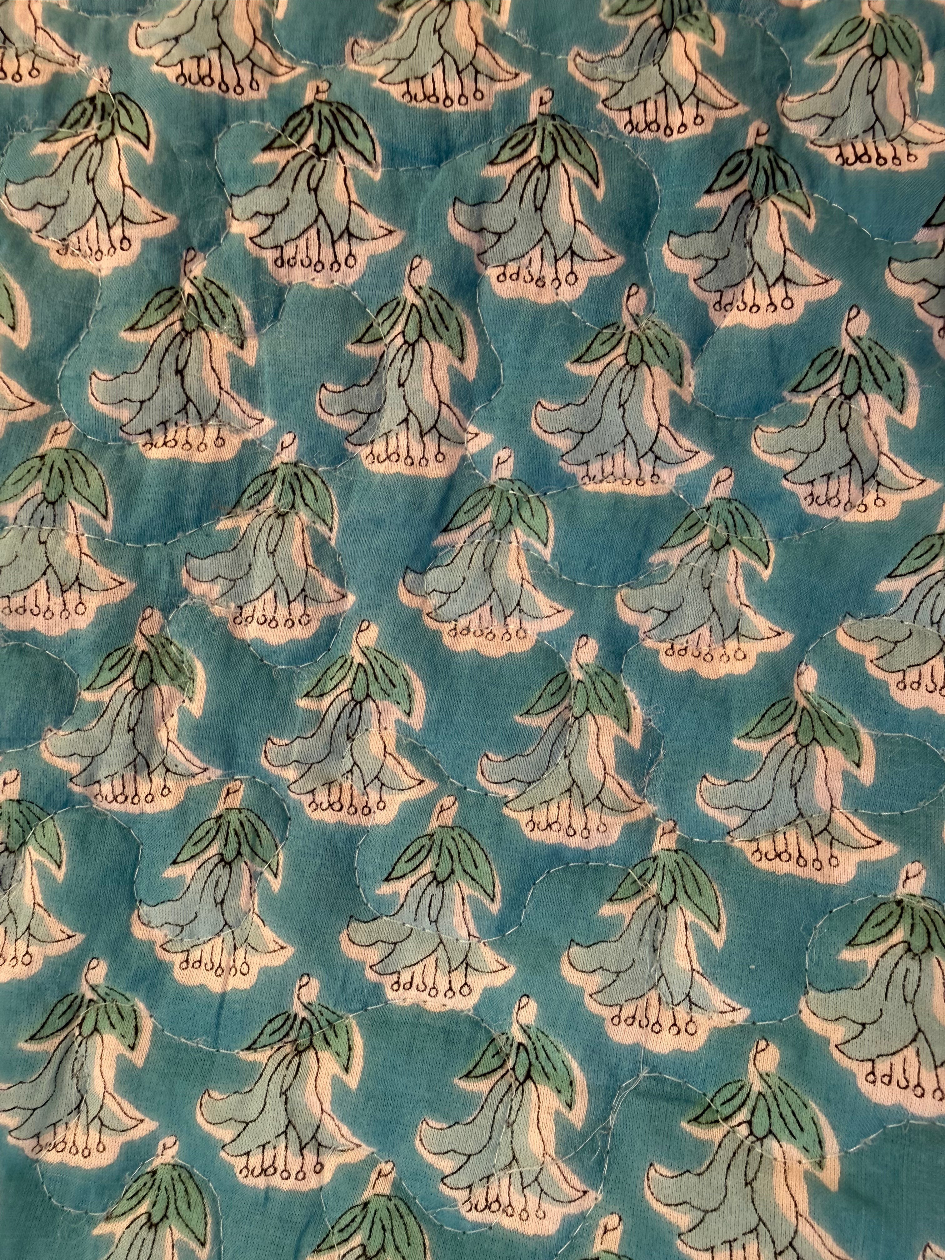 Heritage Botanical Twin Size Reversible Patchwork Quilt