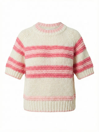 The Sunday Stroll Knit Sweater- Pink