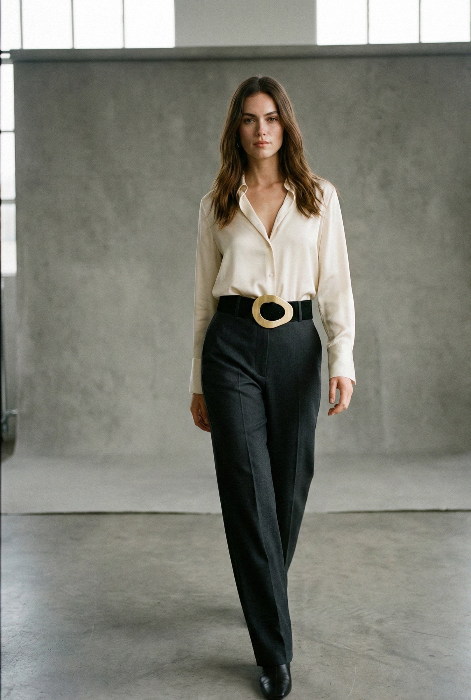 The Florentine Cinch Belt- Black