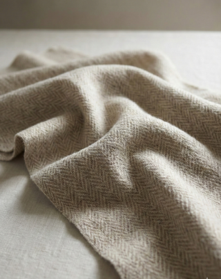 The Classic Herringbone Wool-Blend Wrap
