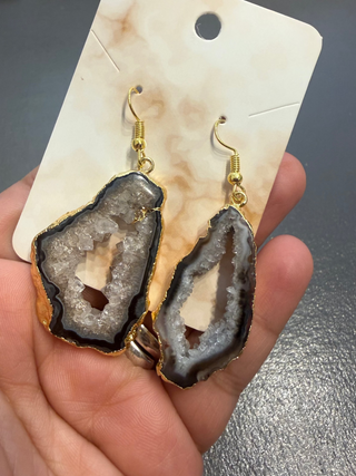 Half Solar Earring - Golden Shadow