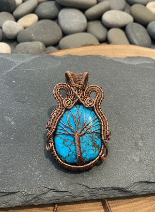 The Ethereal Roots Turquoise Pendant