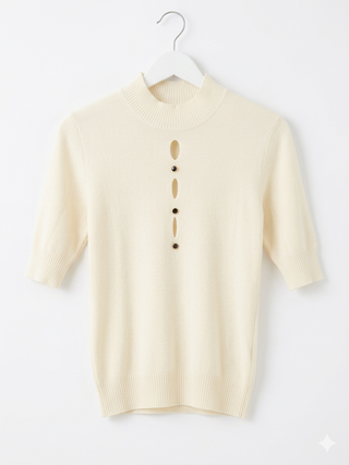 The Modern Muse Knit Top- Cream