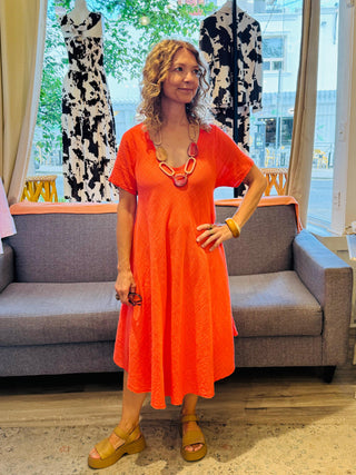 Sienna Sunset Italian Cotton Dress