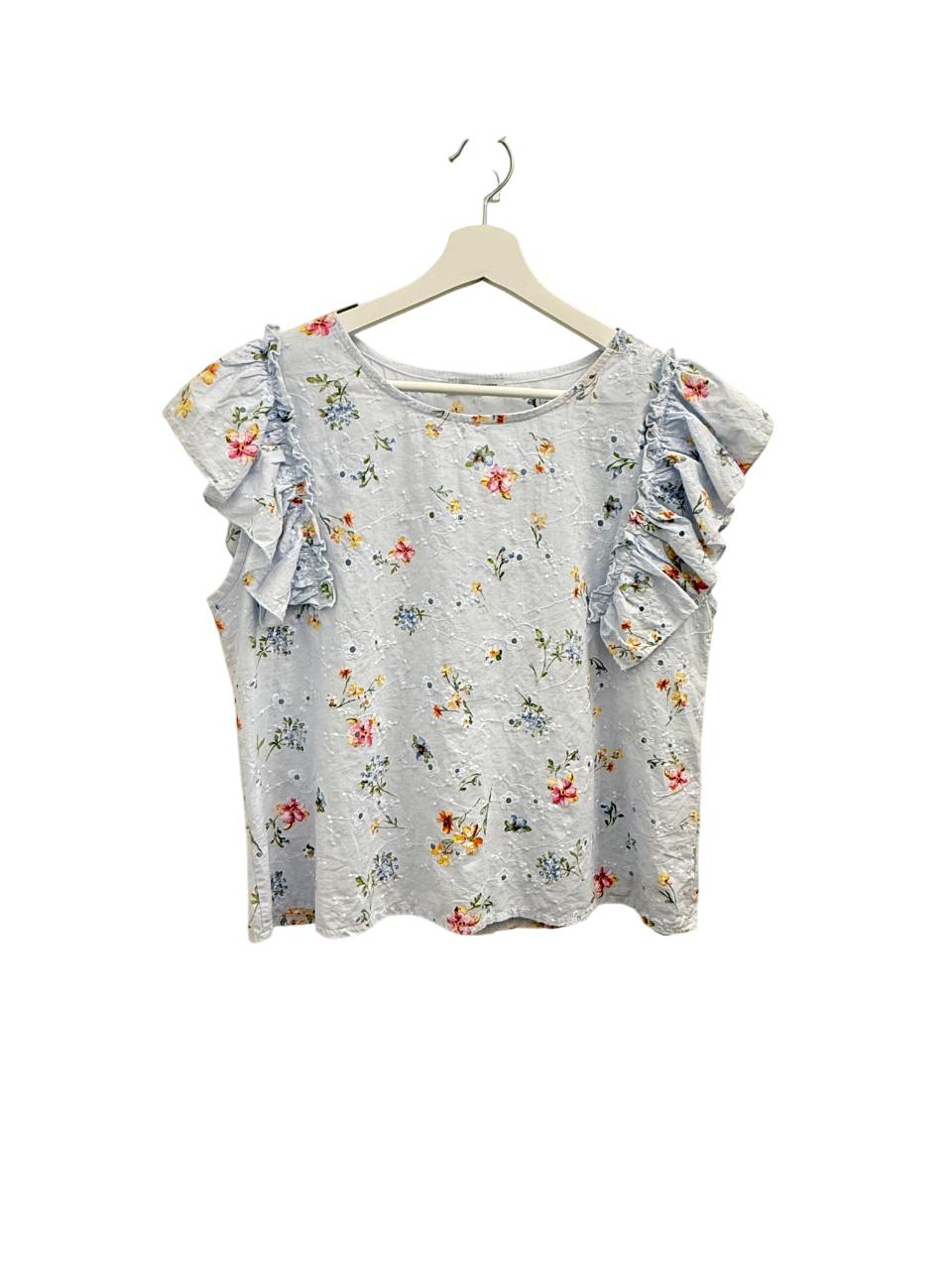 Florentine Meadow Italian Cotton Blouse