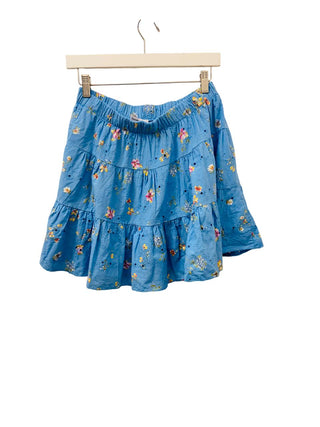 Florentine Bloom Italian Cotton Skirt
