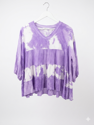 The Coastal Tiered Tunic- 
Amethyst