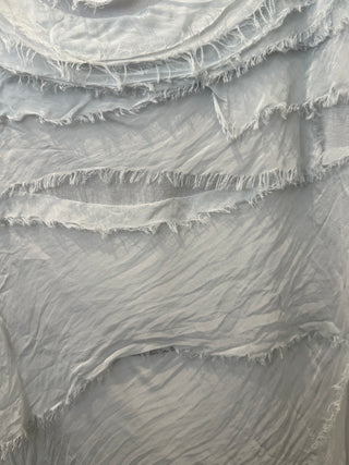 Positano Tiered Short Silk Maxi Dress- Smocked white