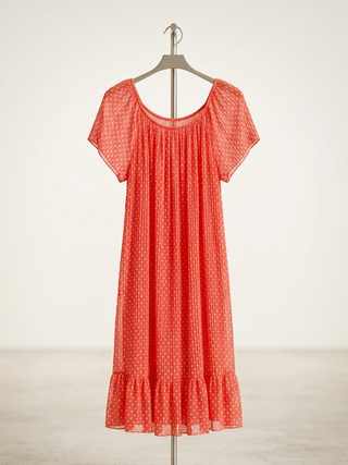 Sienna Sun Polka-Dot Silk Blend Mini Dress