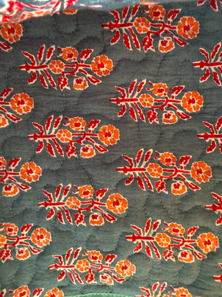 Botanical Patchwork Reversible Twin Sized Quilt