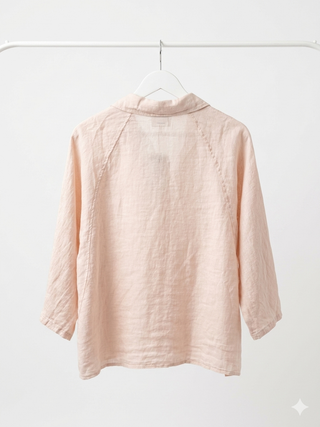 The Lucia Over-shirt- Petal Pink