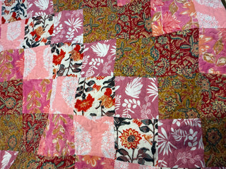Rose Garden Handmade Patchwork Quilt- Queen