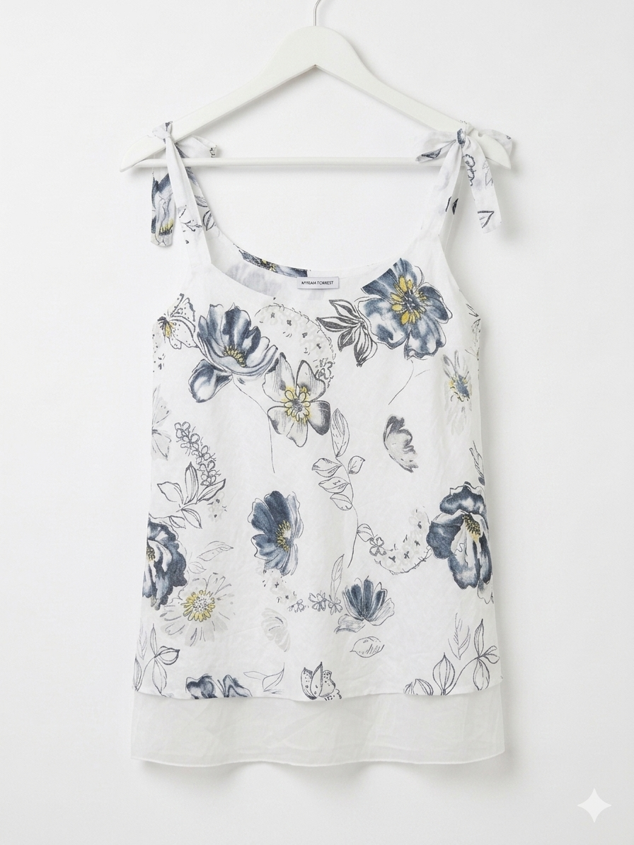 Amalfi Floral Linen Cami