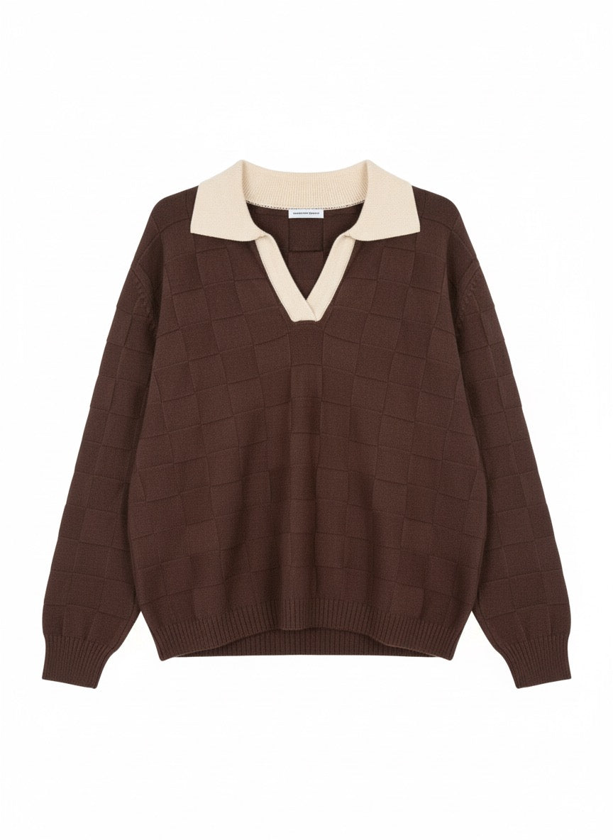 The Prato Checkerboard Knit Set