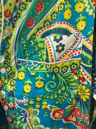 The Emerald Paisley Cotton Pajama Set