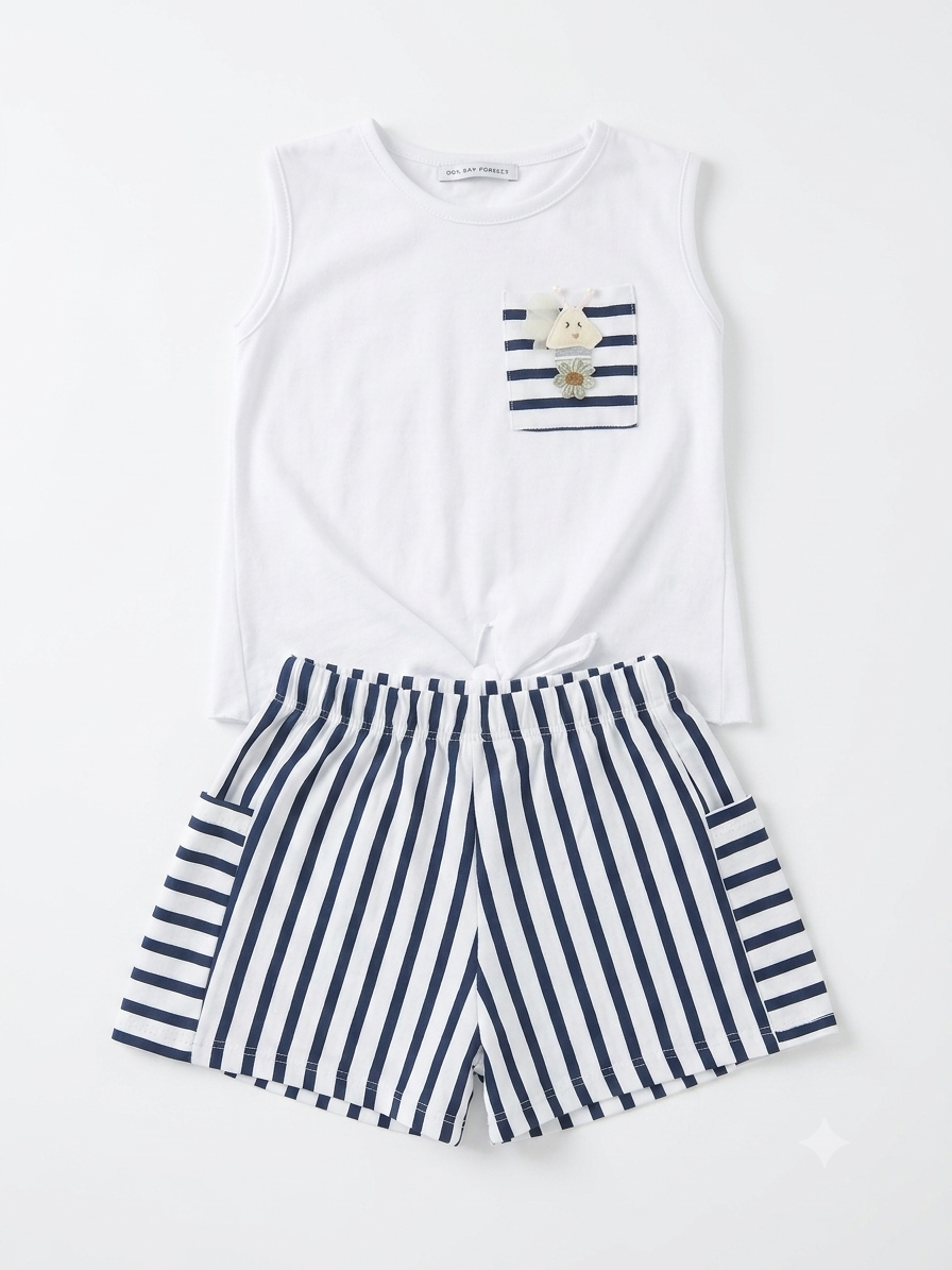 The Beatrice Stripe Short Set