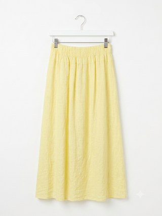 Limoncello Linen Maxi Skirt