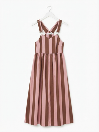 The Marina Striped Pinafore Dress