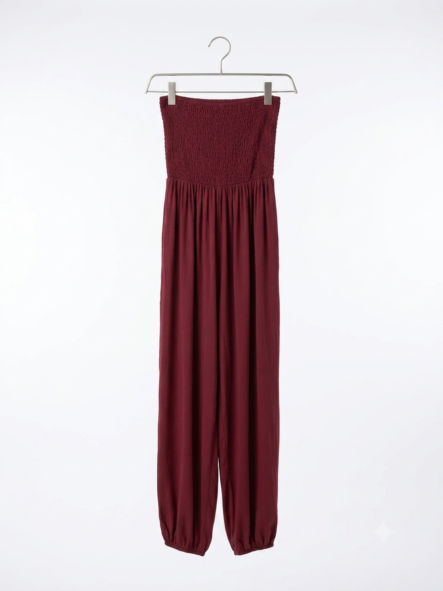 The Tuscan Sunset Smocked Jumpsuit