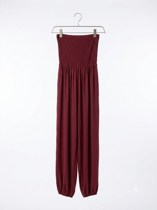 The Tuscan Sunset Smocked Jumpsuit