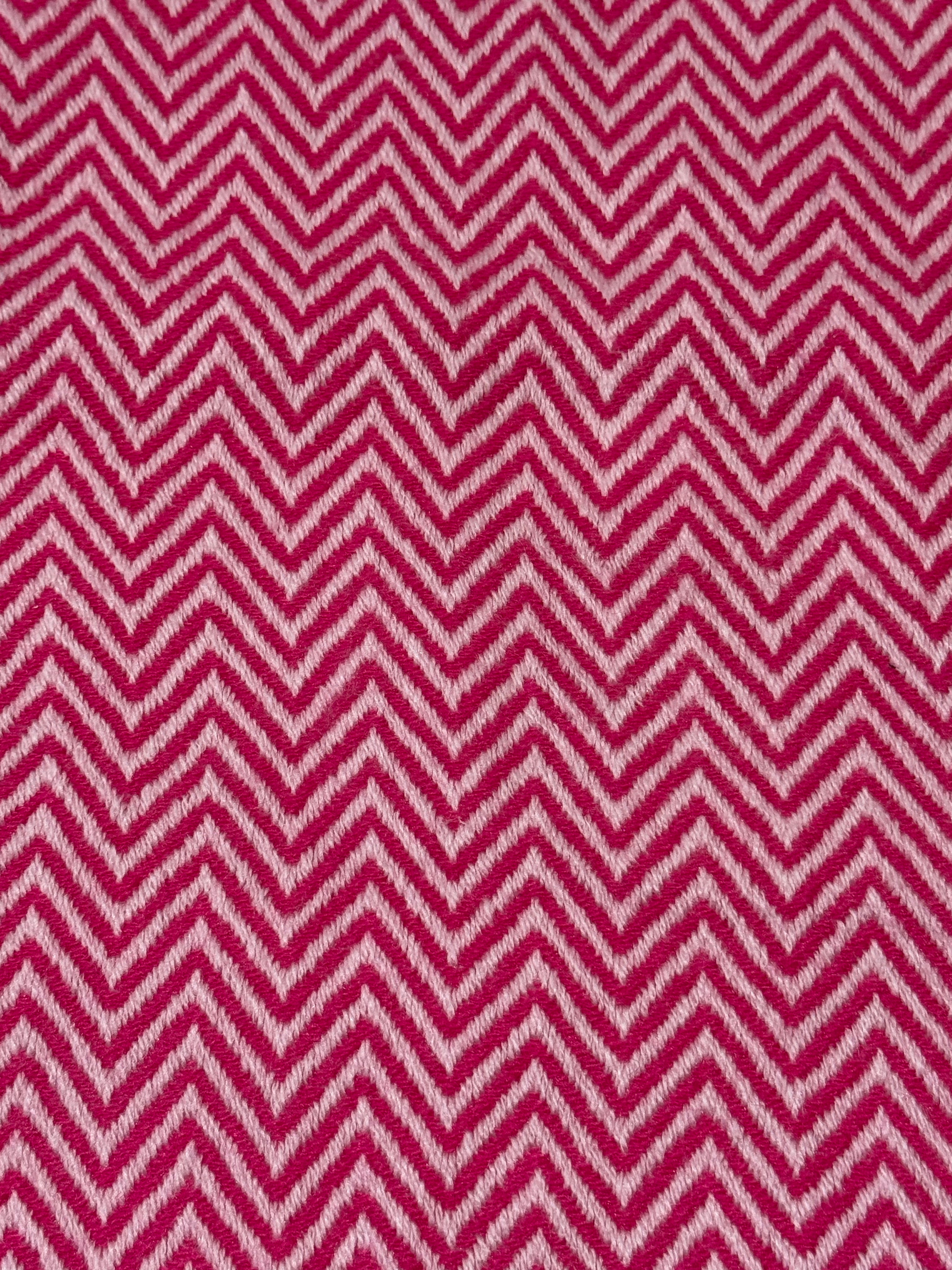 The Luxe Chevron Cashmere Blend Throw