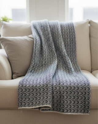 The Coastal Chevron Cashmere Throw