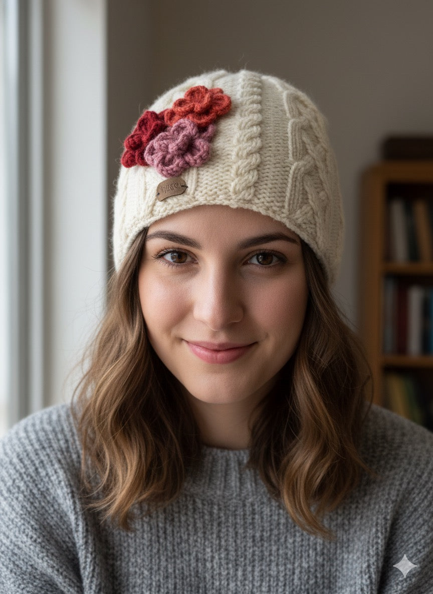 The Riverside Flower Beanie