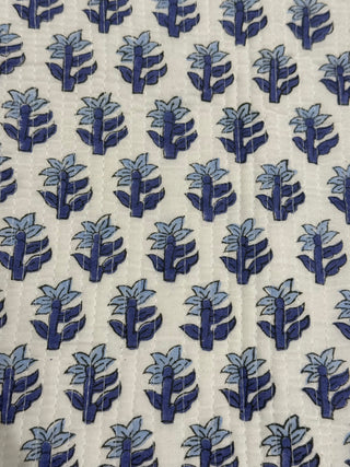 Blue Block Print Laptop Sleeve(L)