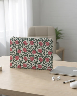 The Saffron Bloom Laptop Sleeve(L)