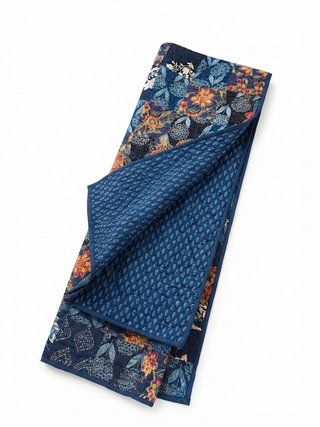 Midnight Blossom Reversible Twin Quilt