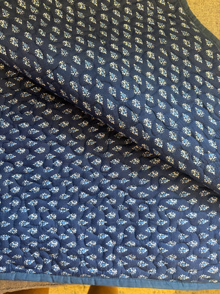 Midnight Blossom Reversible Twin Quilt