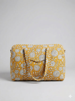 The Golden Hour Quilted Duffle Bag