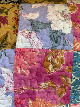 Boho Blossom Reversible Queen Size Quilt