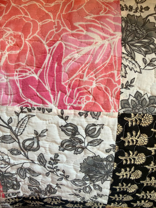 Boho Blossom Reversible Queen Size Quilt