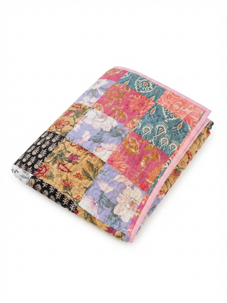 Boho Blossom Reversible Queen Size Quilt