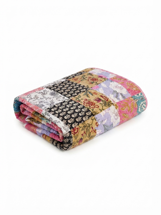 Boho Blossom Reversible Queen Size Quilt