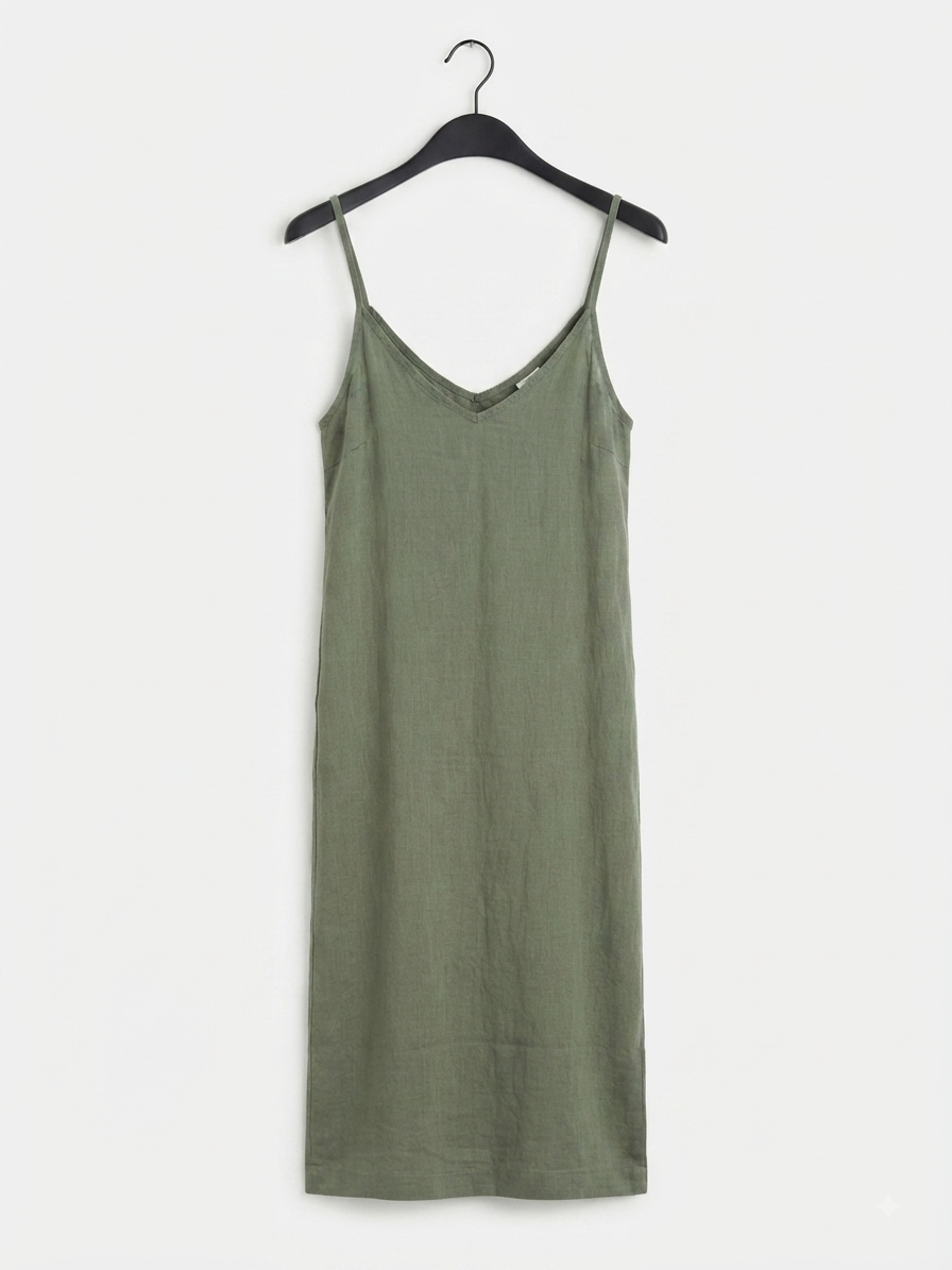The Bellagio Organic Linen Slip Dress