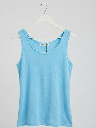Scoop Neck Tank- Sky Blue