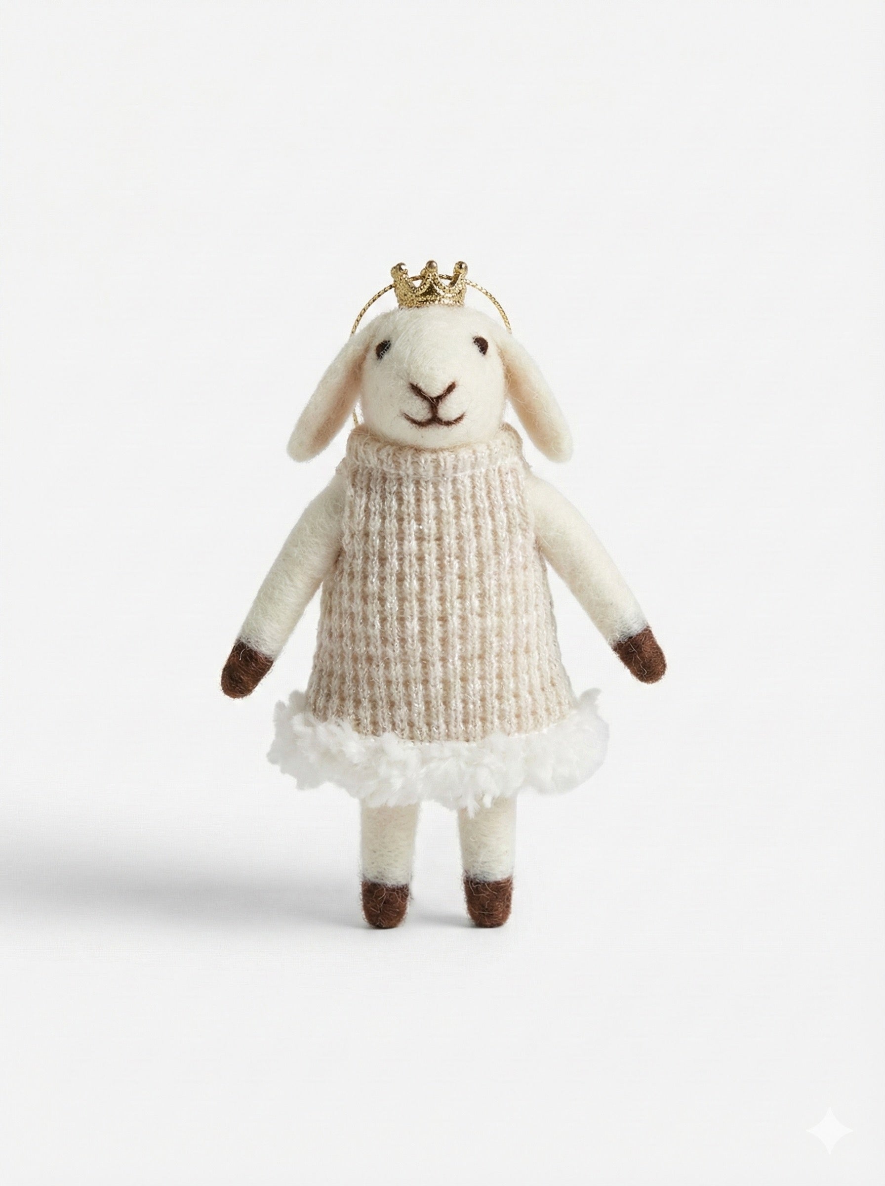 Princess Lambkin Felt Ornament