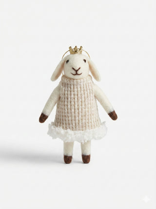 Princess Lambkin Felt Ornament