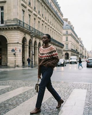 The Mocha Nordic Fair Isle Sweater
